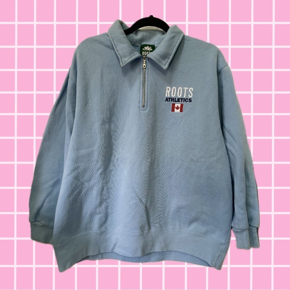 Vintage Roots 1/4 Zip-Up Sweater - Size Large - Picture 1 of 6